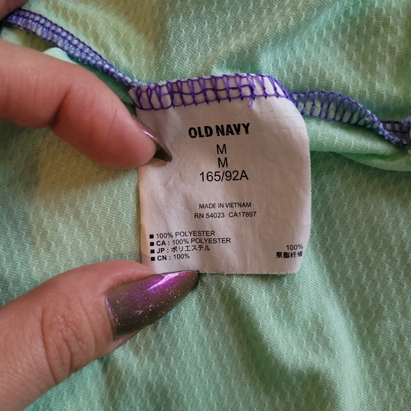 Old Navy Active Semi Fitted Mint Purple Lightweight Racerback Tank Top Medium - Picture 10 of 10
